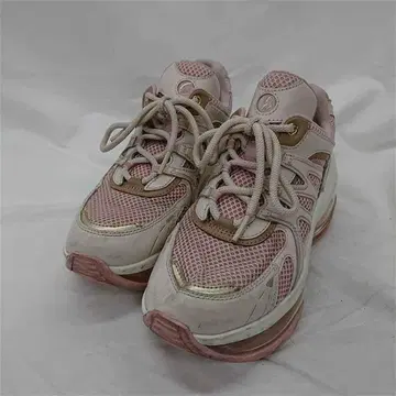 마이클 코스 핑크 계열 가죽 메쉬 스니커즈 23.5cm