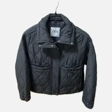 ZARA 퀼팅 자켓 블랙 M 숏 기장 자라 봄/가을/겨울