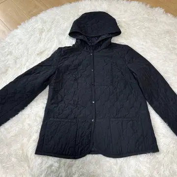 스위트 ensuite 블랙 퀼팅 자켓 후드 부착 3