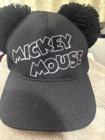 미키마우스 폼폼 캡 블랙
