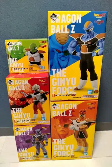 [ 미개봉 ] 제일복권 드래곤볼 기뉴 특전대 5체 세트