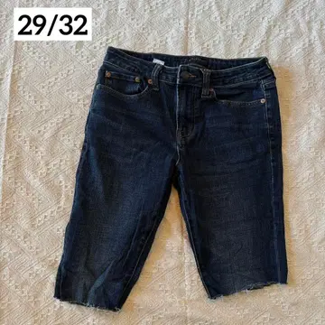 [ 29/32 ] 슈퍼 스키니 데님 하프 팬츠 청바지 데님