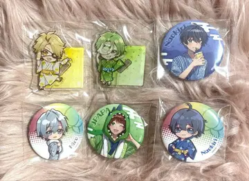 컬러풀 피치 극락탕 아크릴 스탠드 키링 캔뱃지