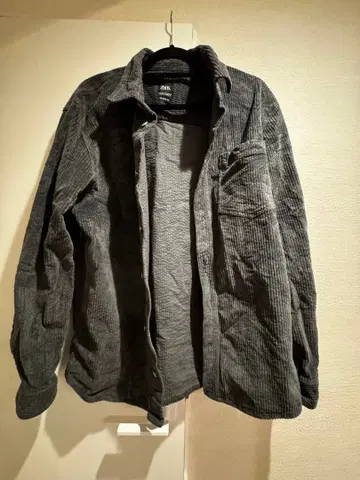 ZARA 그레이 남성용 코듀로이 셔츠