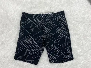 Callaway 캘러웨이 골프웨어 올 패턴 하프 팬츠 블랙