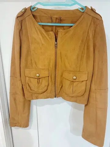 카멜 노카라 자켓