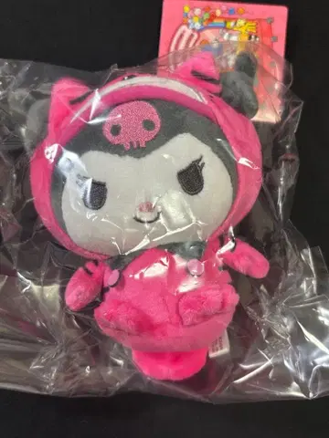 새상품 타베코 동물 산리오 봉제 인형 고양이 네코 쿠로미