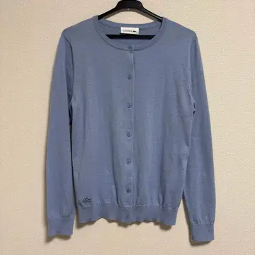 새상품급 라코스테 가디건 고급 블루 사이즈 36 M 사이즈 정도