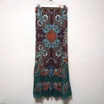 비비안 탐 VIVIANTAM 롱 스커트 페이즐리 무늬 사이즈 0