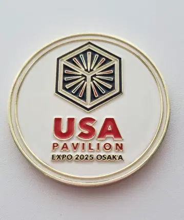 만박 미국관 메달 VIP 코인 핑 배지 미국 파빌리온