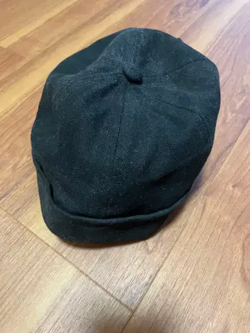 블랙 코튼 헌팅 캡