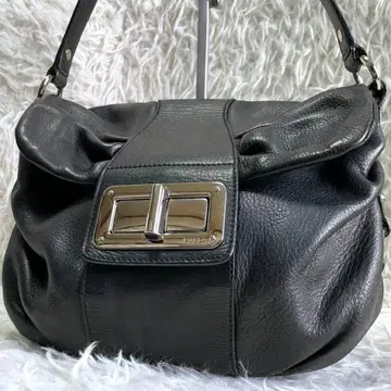 FURLA 턴락 가죽 원숄더백 원핸들 블랙