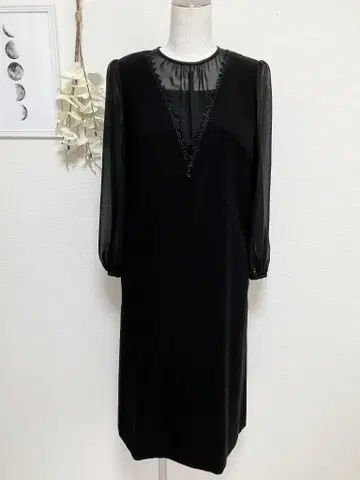 새상품 ANAYI 드레스 원피스 34 블랙