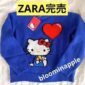 완판템 ZARA HELLO KITTY 어른 OK 헬로키티 블루 니트