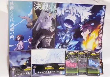 히로아카 제일복권 클리어 포스터 러버 컬렉션 캔버스풍 보드 8점