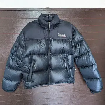 90s FIRST DOWN 네이비 블랙 다운 자켓 두툼함