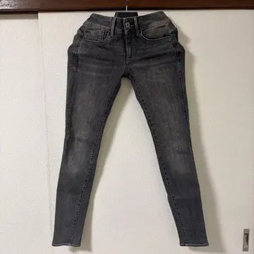 G-STAR 그레이 스키니 데님 로우라이즈