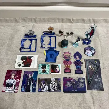 블루 록 아크릴 스탠드 & 카드 세트