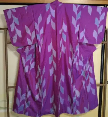 명선 이중 기모노 작음 새상품급 시츠케 이토 부착