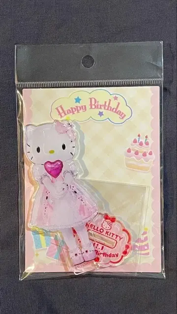 헬로키티 산리오 퓨로랜드 한정판 벌스데이 굿즈 아크릴 스탠드