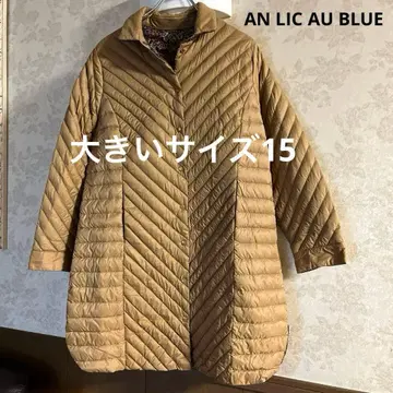 새상품급 빅 사이즈 15 AN LIC AU BLUE 라이트 다운 롱 코트