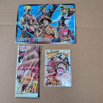 [레어] 원피스 오마츠리 남작과 비밀의 섬 굿즈 3개 묶음 판매