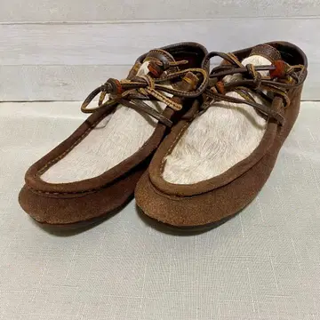 노스 웍스 송치 가죽 모카신 신발 브라운 계열 22.5cm