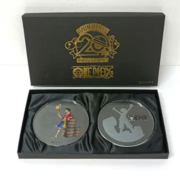 ONEPIECE 몽키 D 루피 애니메이션 방송 20주년 기념 유리 코스터