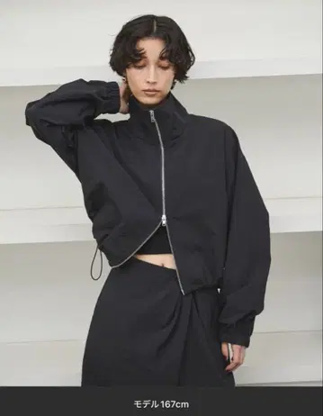 드로우 스트링 나일론 블루종 블랙