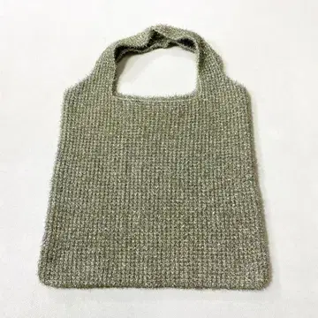 새상품급 SPECCHIO 스페치오 2WAY 라메 샤기 니트 토트백