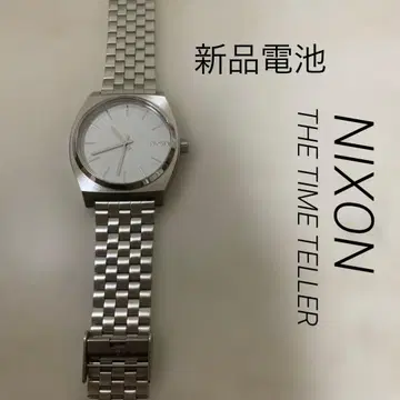 NIXON 손목시계 닉슨 THE TIME TELLER 새상품 배터리 실버