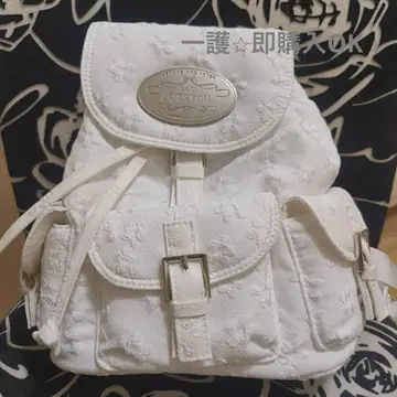 LOTSYOU Nostalgia chubby Backpack White