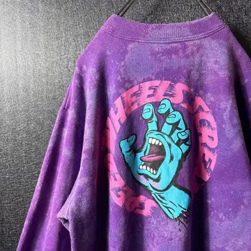 [ 스트릿 ] 구제 의류 남성용 산타크루즈 맨투맨 L 레어 백 프린트