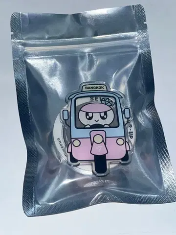 방콕 툭툭 모자 꽁지 스마트폰 그립 세부치