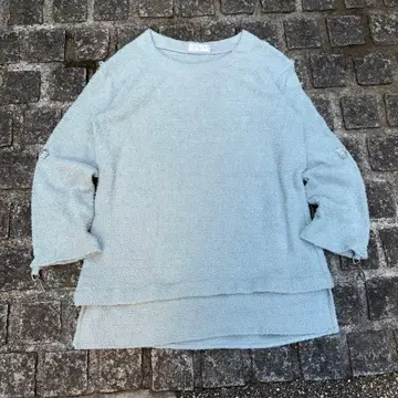 NOISE CRAFT 일본제 모헤어풍 거즈 셔츠 샘플링 롱 T