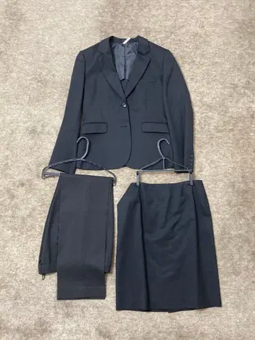 [ 아오키 ] 블랙 취업 정장 3세트 [ 170cm ]