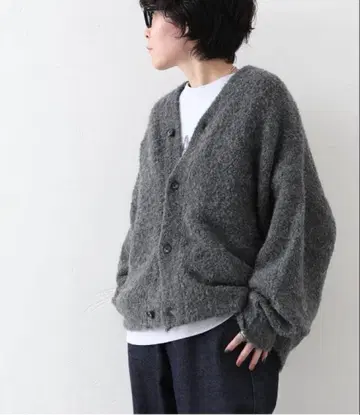 저널 스탠다드 luxe 부클레 V넥 가디건 그레이 [ 새상품 ]