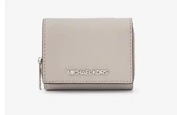 MICHAEL KORS 접이식 지갑 펄 그레이