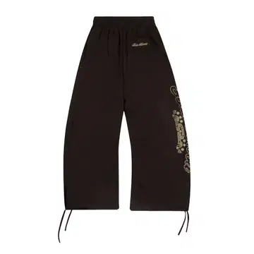 Badblood 그래픽 프린트 블랙 조거 팬츠