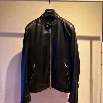 Theory theory 가죽 싱글 라이더 자켓
