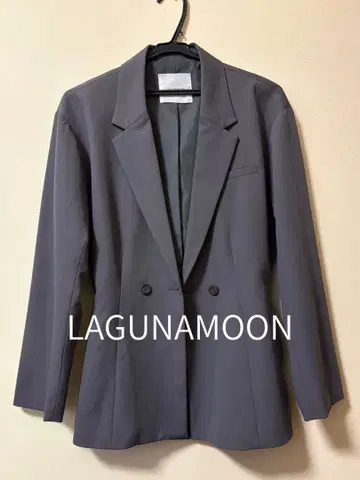 새상품급 LAGUNAMOON 허리 쉐이프 형태 자켓 그레이