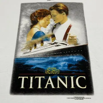 데드스탁 90s Titanic 타이타닉 티셔츠 영화 프로모션