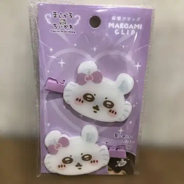 곰 얼굴 헤어 클립 2세트