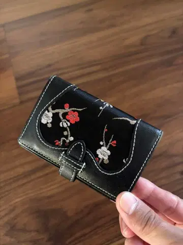 초기 상품! Degner 하나야마 명함지갑! 블랙 매실! 배송비 포함!