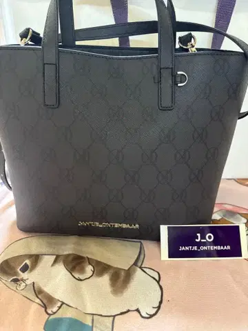 JANTJE ONTEMBAAR 토트백 모노그램 블랙
