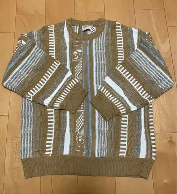 TITICACA 기하학 패턴 긴팔 스웨터 F 사이즈