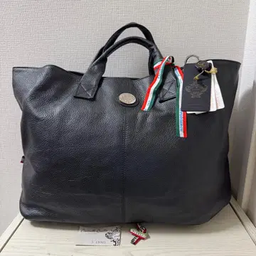 [ 새상품급 ] Orobianco 오로비안코 올 가죽 토트백 블랙