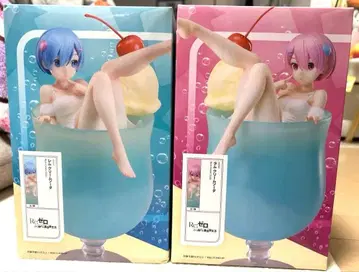새상품 Re: 제로 리제로 크림 소다 피규어 렘 라무 2체 세트