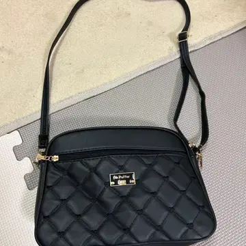 퀼팅 블랙 숄더백