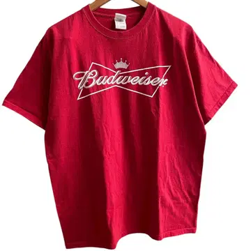 Budweiser 로고 T셔츠 레드 XL 버드와이저
